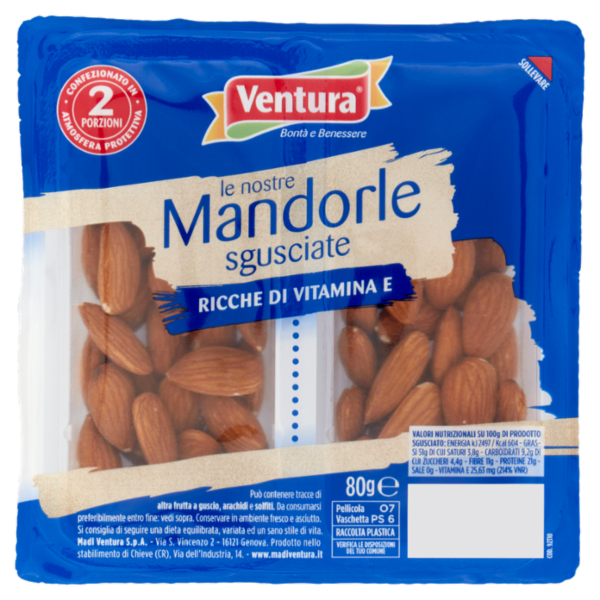 Ventura le nostre Mandorle sgusciate 80 g