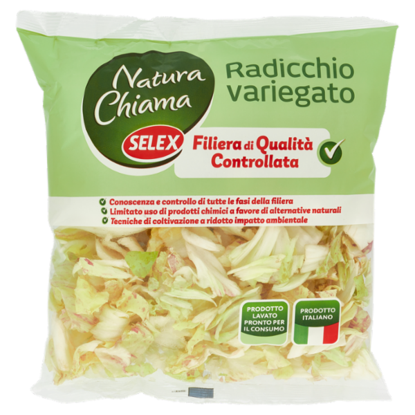 Selex Natura Chiama Radicchio Variegato Lavato e Pronto per il Consumo 200 g