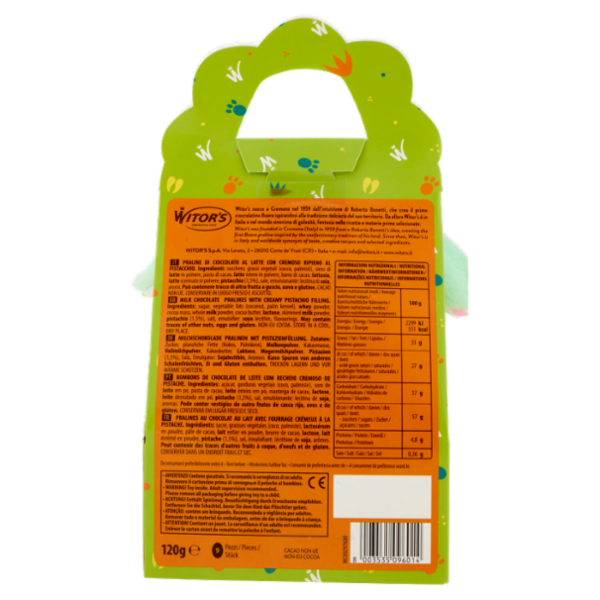 Witor's Golden Pistacchio Ovetti di Cioccolato al Latte 120 g