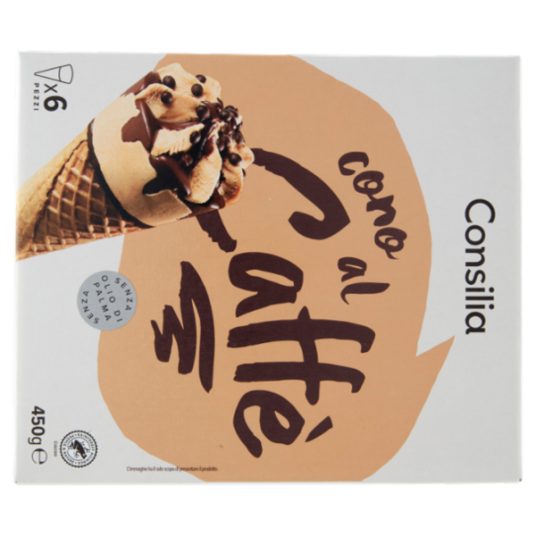Consilia 6 Coni di Gelato Caffè 450 g