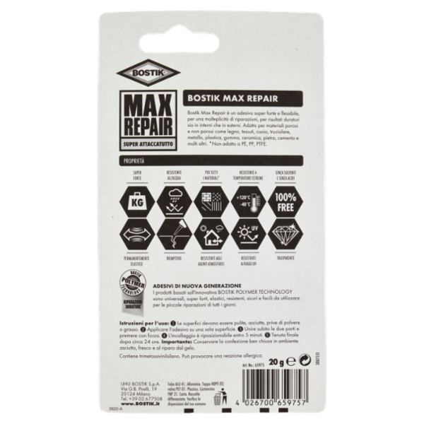 Bostik Max Repair Super Attaccatutto 20 g