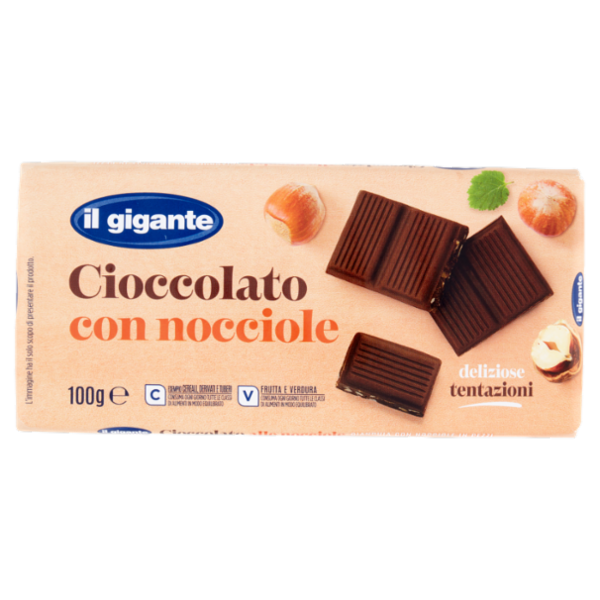 IL GIGANTE Cioccolato con nocciole 100 g