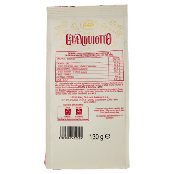 feletti I Classici il Gianduiotto Fondente 130 g
