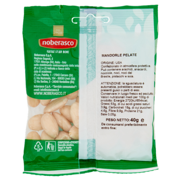 noberasco € 0,99 Mandorle Pelate 40 g