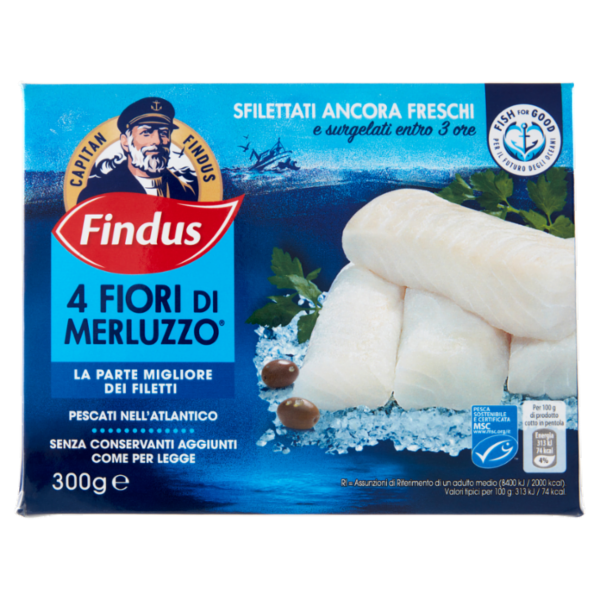 Capitan Findus 4 Fiori di Merluzzo 300 g