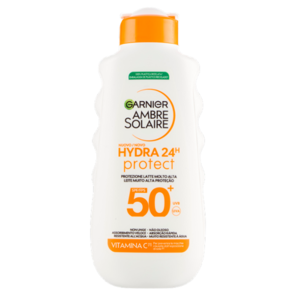 Garnier Ambre Solaire Hydra 24H Protect Protezione Latte Molto Alta SPF50+ 175 ml