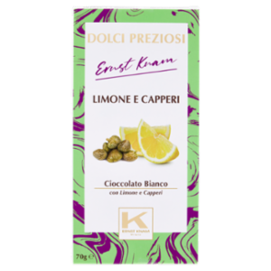 Dolci Preziosi Ernst Knam Tavoletta Cioccolato Bianco Con Limone e Capperi 70g