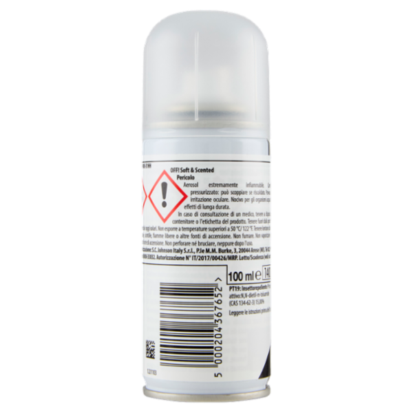 OFF! Soft&Scented spray secco, insetto repellente, contro le zanzare, 100ml