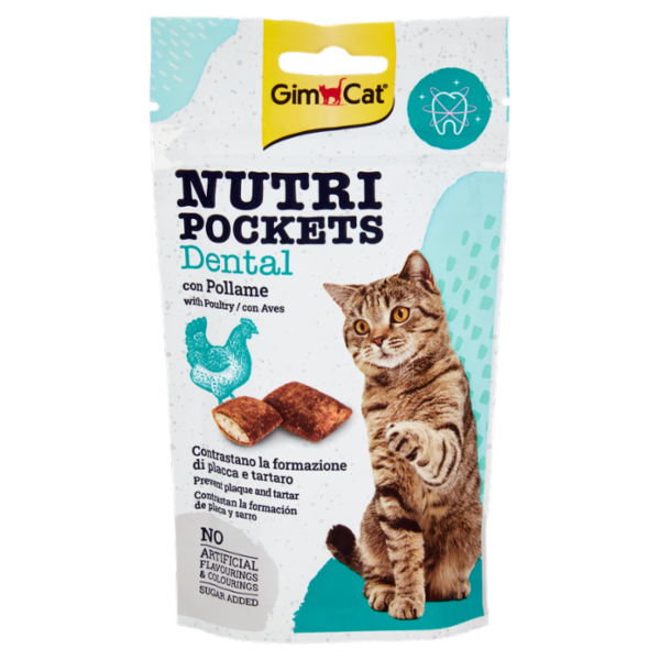 GimCat Nutri Pockets Dental con Pollame 60 g