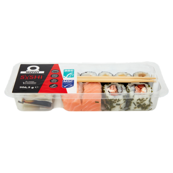Mowi Sushi 2 x Nigiri, 2 x California, 5 x Hosomaki 206,5 g