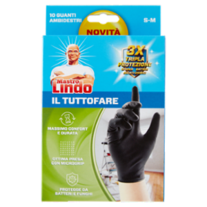 Mastro Lindo Il Tuttofare Guanti Ambidestri S-M 10 Pz
